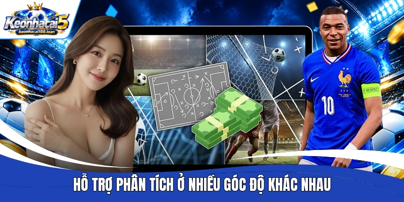Hỗ trợ phân tích ở nhiều góc độ khác nhau