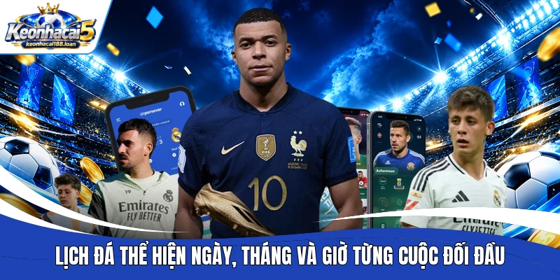 Lịch đá thể hiện ngày, tháng và giờ từng cuộc đối đầu