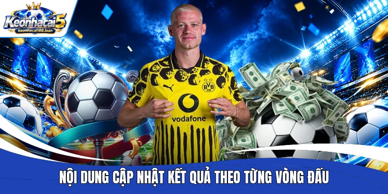 Nội dung cập nhật kết quả theo từng vòng đấu